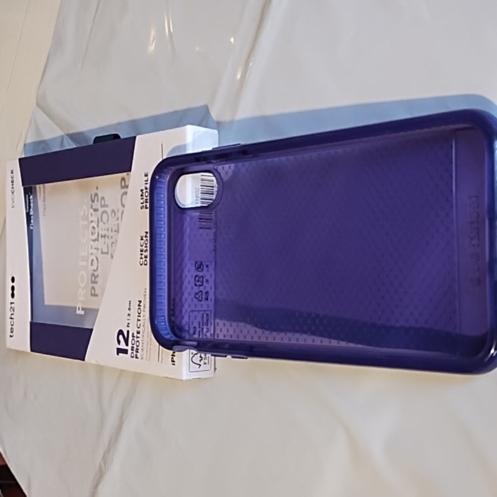 NIB Tech21 Purple Protective Case for iPhone Xs Max.